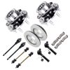ECCPP Front Suspension Wheel Hub Bearing + Brake Rotor Pad For 1999-06 Silverado 1500 Sale Coupon