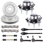 ECCPP Front Suspension Wheel Hub Bearing + Brake Rotor Pad For 1999-06 GMC Sierra 1500 Sale Coupon