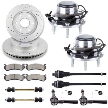 ECCPP Front Suspension Wheel Hub Bearing + Brake Rotor Pad For 1999-06 GMC Sierra 1500 Sale Coupon