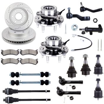 ECCPP Front Suspension Wheel Hub Bearing Brake Rotor Pad For 2000-2006 Suburban 1500 Sale Coupon