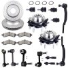 ECCPP Front Suspension Kits Wheel Hub Bearing with Brake Rotor Pad For 02-03 GMC Envoy Sale Coupon