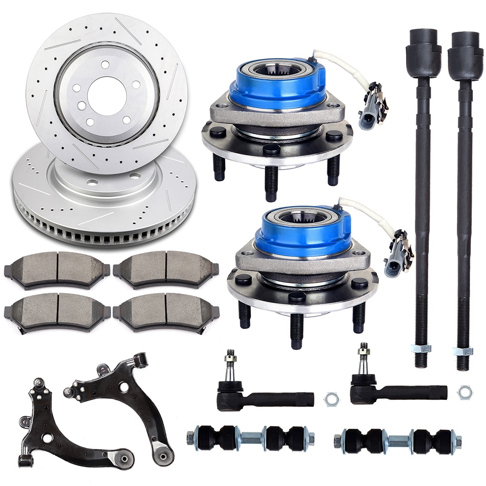 ECCPP Front Suspension Wheel Hub Bearing + Brake Rotor Pad For 2005-09 Buick LaCrosse Sale Coupon
