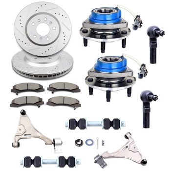 ECCPP Front Suspension Wheel Hub Bearing + Brake Rotor Pad For 2006-2011 Buick Lucerne Sale Coupon