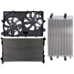ECCPP Radiator Condenser Cooling Fan Kit For 2007-2012 Ford Edge 2007-2011 Lincoln MKX Sale Coupon