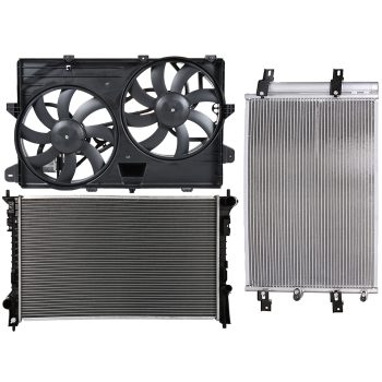 ECCPP Radiator Condenser Cooling Fan Kit For 2007-2012 Ford Edge 2007-2011 Lincoln MKX Sale Coupon