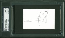 Neil Armstrong Apollo 11 Signed 2.5×3.5 Cut Auto Graded Mint 9! PSA/DNA Slabbed Sale Coupon