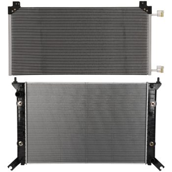 ECCPP Aluminum Radiator & Condenser Cooling Kit For 11-16 Chevrolet Silverado 2500 HD Sale Coupon
