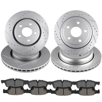 ECCPP Ceramic Brake Pads And Rotors Front Rear For Jeep Grand Cherokee 5.7L Sale Coupon