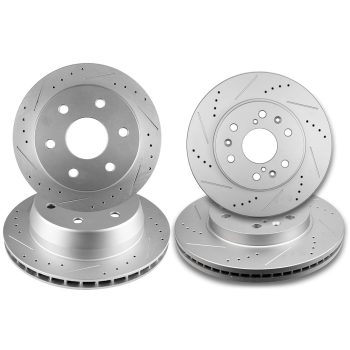 ECCPP Brake Rotors Front Rear Kit Drilled Slotted For Express 1500 Silverado Savan Sale Coupon