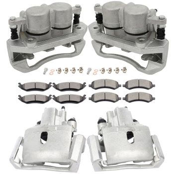 ECCPP Front and Rear Brake Calipers And Brake Ceramic Pads For 09-2010 Dodge Ram 1500 Sale Coupon