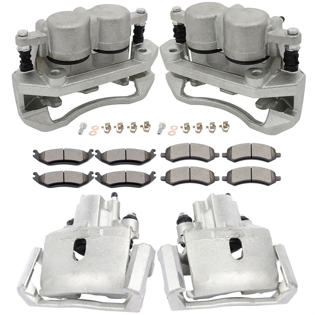 ECCPP Front and Rear Brake Calipers And Brake Ceramic Pads For 09-2010 Dodge Ram 1500 Sale Coupon