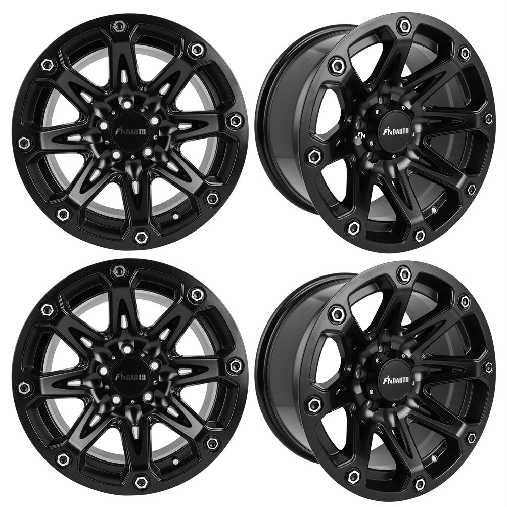 ECCPP 4 Pack 17 inch 6×135 Bolt Pattern -6mm Offset 87.1mm Bore Wheel Fits Ford F150 Sale Coupon