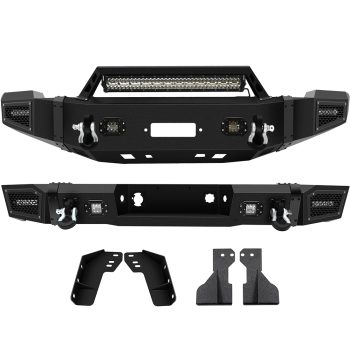 ECCPP For 2011-2014 Chevy Silverado 2500 3500 Front & Rear Bumper Built-in Led Lights Sale Coupon