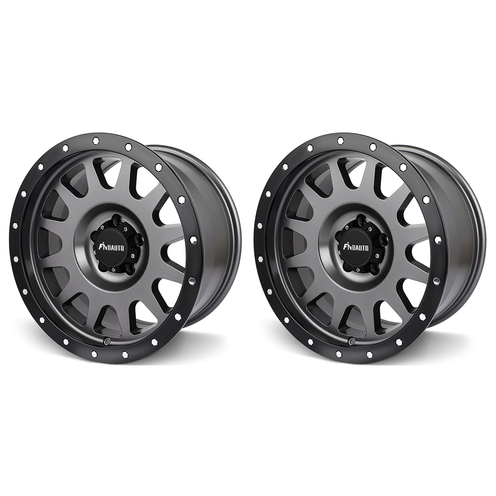 ECCPP 2pcs 17×8.5 inch 5x127mm Rim 78.1mm Bore Matte Black Wheel Fits for JEEP WRANGLE Sale Coupon