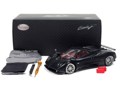 Diecastmodelswholesale 2005 Pagani Zonda F Matt Black with Red Interior Limited Edition to 500 pieces Worldwide 1/18 Diecast Model Car by Almost Real Sale Coupon