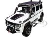 Diecastmodelswholesale Mercedes Benz Brabus 550 Adventure G-Class 4×4 White with Black Top 1/18 Diecast Model Car by Almost Real Sale Coupon