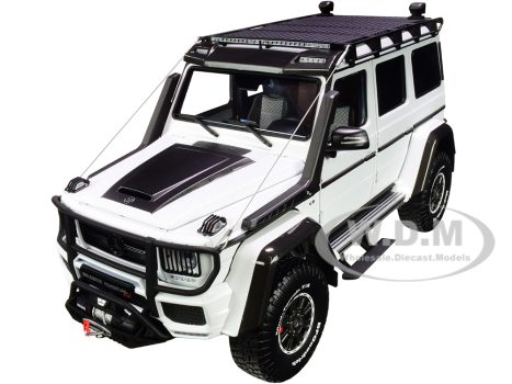 Diecastmodelswholesale Mercedes Benz Brabus 550 Adventure G-Class 4×4 White with Black Top 1/18 Diecast Model Car by Almost Real Sale Coupon