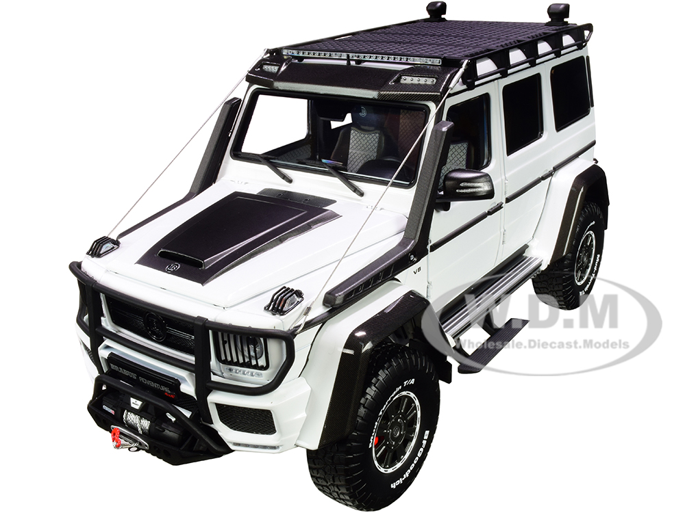 Diecastmodelswholesale Mercedes Benz Brabus 550 Adventure G-Class 4×4 White with Black Top 1/18 Diecast Model Car by Almost Real Sale Coupon