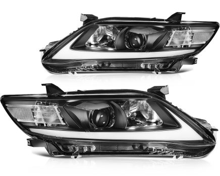ECCPP For Toyota Camry 2010-2011 DRL LED Headlights Assembly Set Black Left + Right Sale Coupon