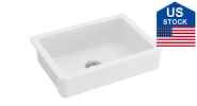 FastTech US Stock Farmhouse & Apron Front Ceramic Kitchen Sink Sale Coupon