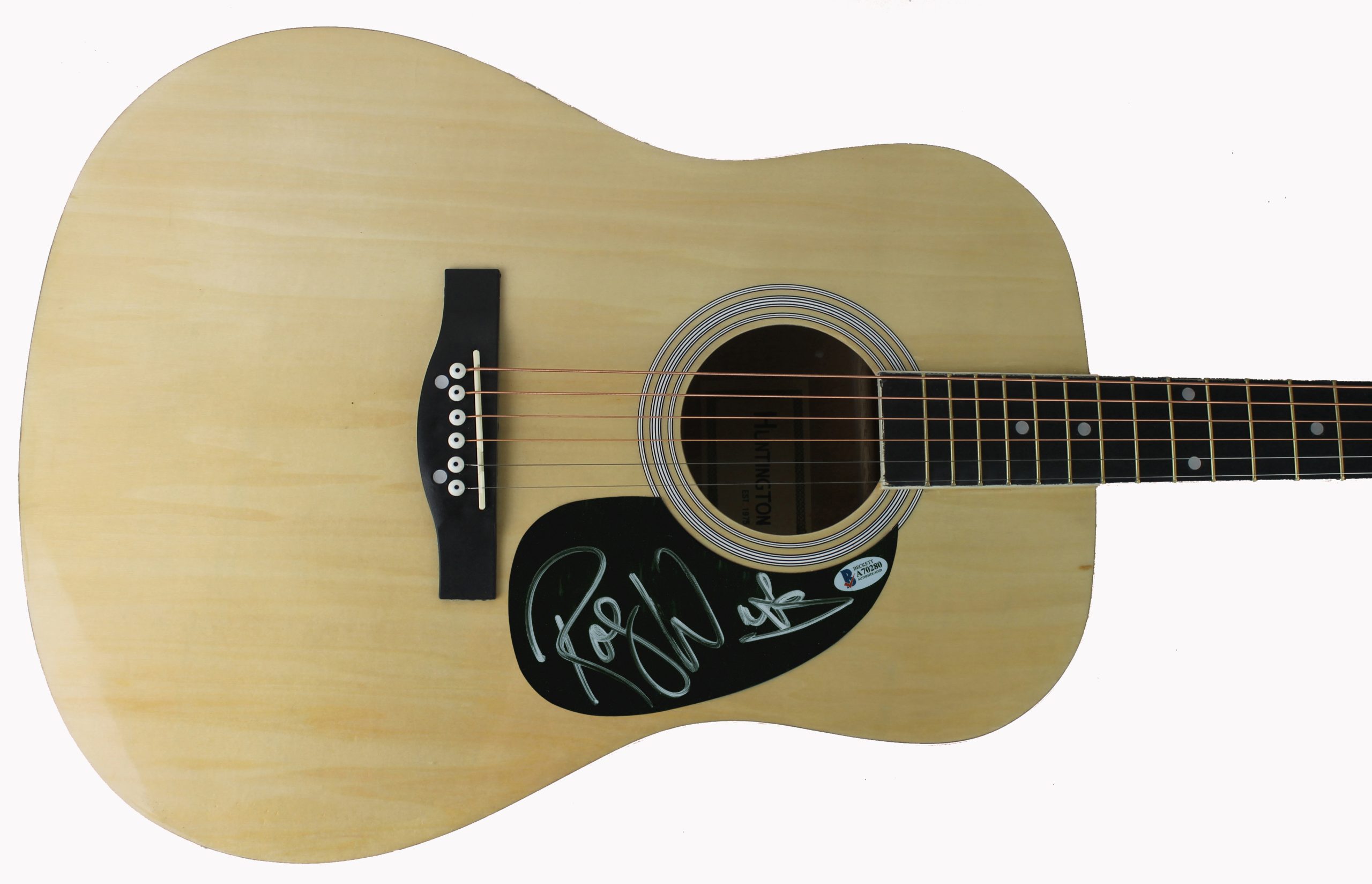 Roger Waters Pink Floyd Authentic Signed Natural Acoustic Guitar BAS #A70280 Sale Coupon