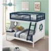 ACME Farah TwinOverFull Size Bunk Bed Frame Blue  White Sale Coupon