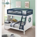 ACME Farah TwinOverFull Size Bunk Bed Frame Blue  White Sale Coupon