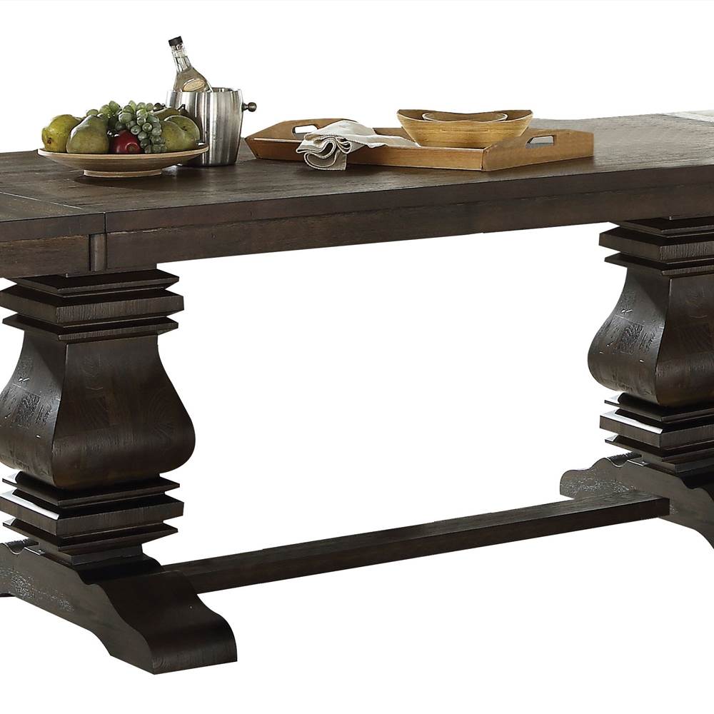 ACME Jameson Dining Table with Wooden Tabletop Espresso Sale Coupon