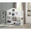 ACME Rohan TwinOverTwin Size HouseShaped Bunk Bed Frame White Sale Coupon