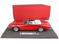 Diecastmodelswholesale 1966 Ferrari 365 California S/N 9935 Convertible Red with White Interior with DISPLAY CASE Limited Edition to 108 pieces Worldwide 1/18 Model Car by BBR Sale Coupon