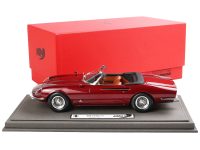 Diecastmodelswholesale 1966 Ferrari 365 California S/N 10077 Convertible Rosso Rubino Red Metallic with DISPLAY CASE Limited Edition to 200 pieces Worldwide 1/18 Model Car by BBR Sale Coupon