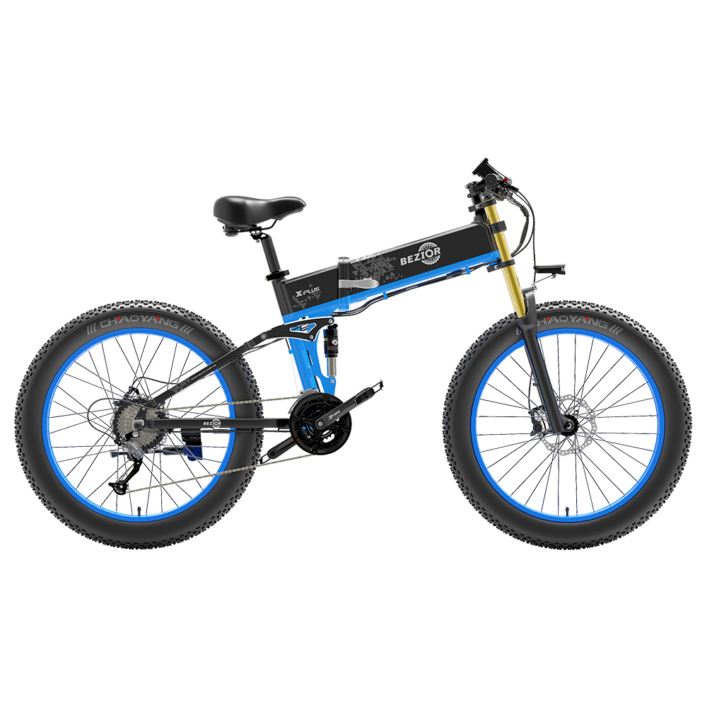 BEZIOR XPLUS Electric Bike 1500W Motor 48V 175Ah Battery Blue Sale Coupon