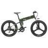 BEZIOR X500 PRO Electric Mountain Folding Bike 500W 30Kmh Black Green Sale Coupon