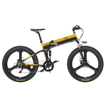 BEZIOR X500PRO Electric Mountain Folding Bike 500W 30Kmh Black Yellow Sale Coupon