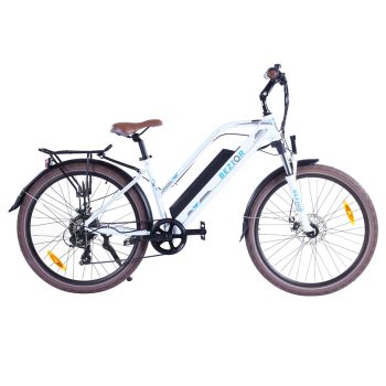 Bezior M2 Pro Electric Moped Bike 500W Motor 100km Range White Sale Coupon