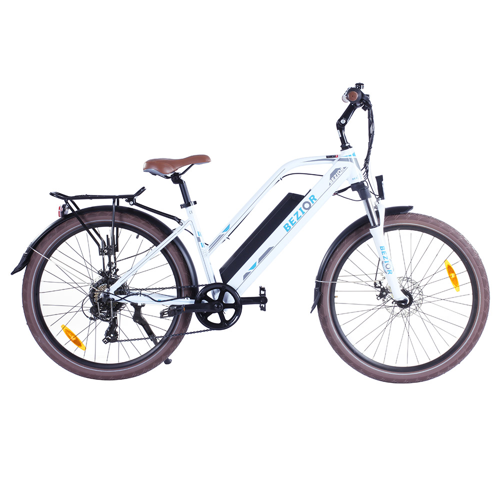 Bezior M2 Pro Electric Moped Bike 500W Motor 100km Range White Sale Coupon