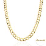 WJD Exclusives Solid 14k Yellow Gold 9.7mm Cuban Curb Chain Necklace 20″ 22″ 24″ 26″ 28″ 30″ – 24 Sale Coupon