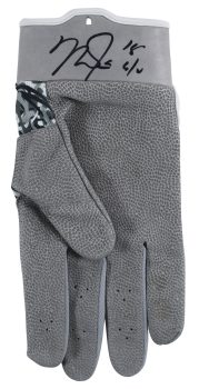 Angels Mike Trout “18 G/U” Signed 2018 Game Used Nike Batting Glove BAS #AB14660 Sale Coupon