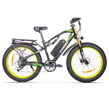 CYSUM M900 Fat Tire Electric Bike 48V 1000W Motor BlackGreen Sale Coupon