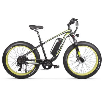 CYSUM M980 Fat Tire Electric Bike 48V 1000W Motor BlackGreen Sale Coupon