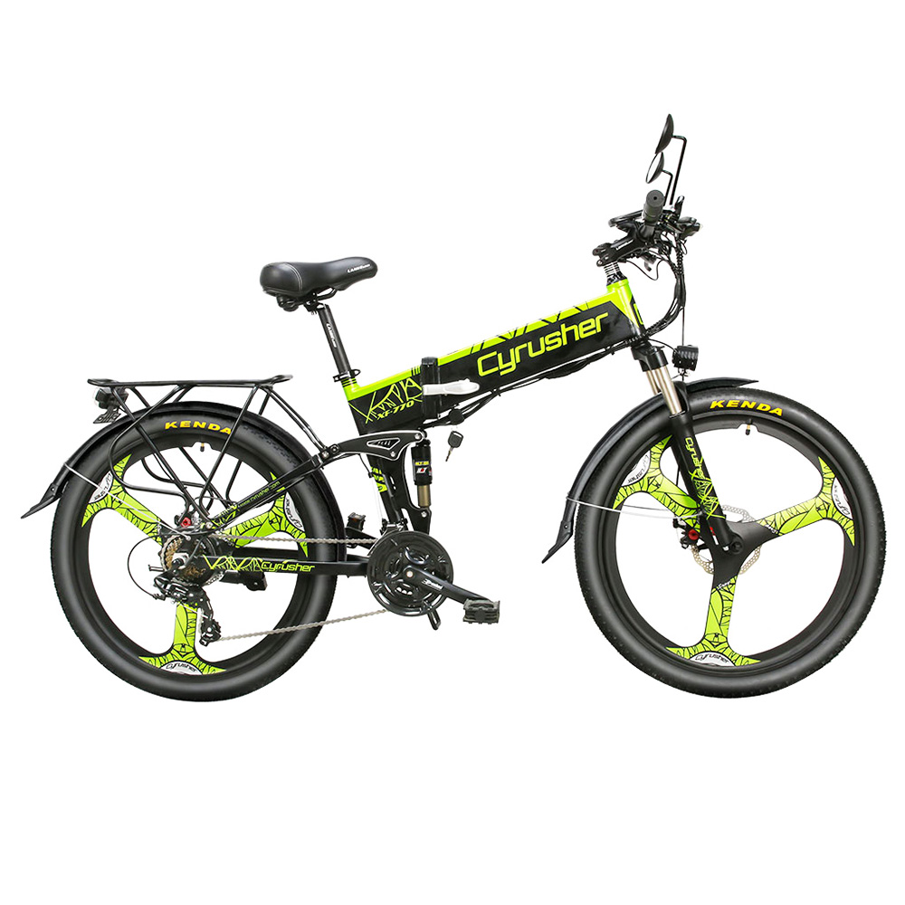 Cyrusher XF770 Folding Electric Bike Green Sale Coupon