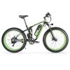 Cyrusher XF800 Electric Bike Full Suspension Green Sale Coupon