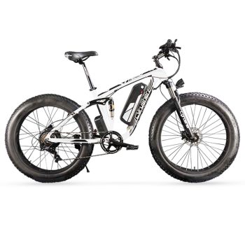 Cyrusher XF800 Electric Bike Full Suspension White Sale Coupon