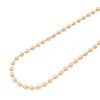 WJD Exclusives Solid 14k Rose Gold 5mm Ball Beaded Chain Necklace 24″ 26″ 28″ 30″ – 28 Sale Coupon