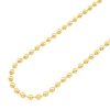 WJD Exclusives Solid 14k Yellow Gold 5mm Ball Beaded Chain Necklace 24″ 26″ 28″ 30″ – 24 Sale Coupon