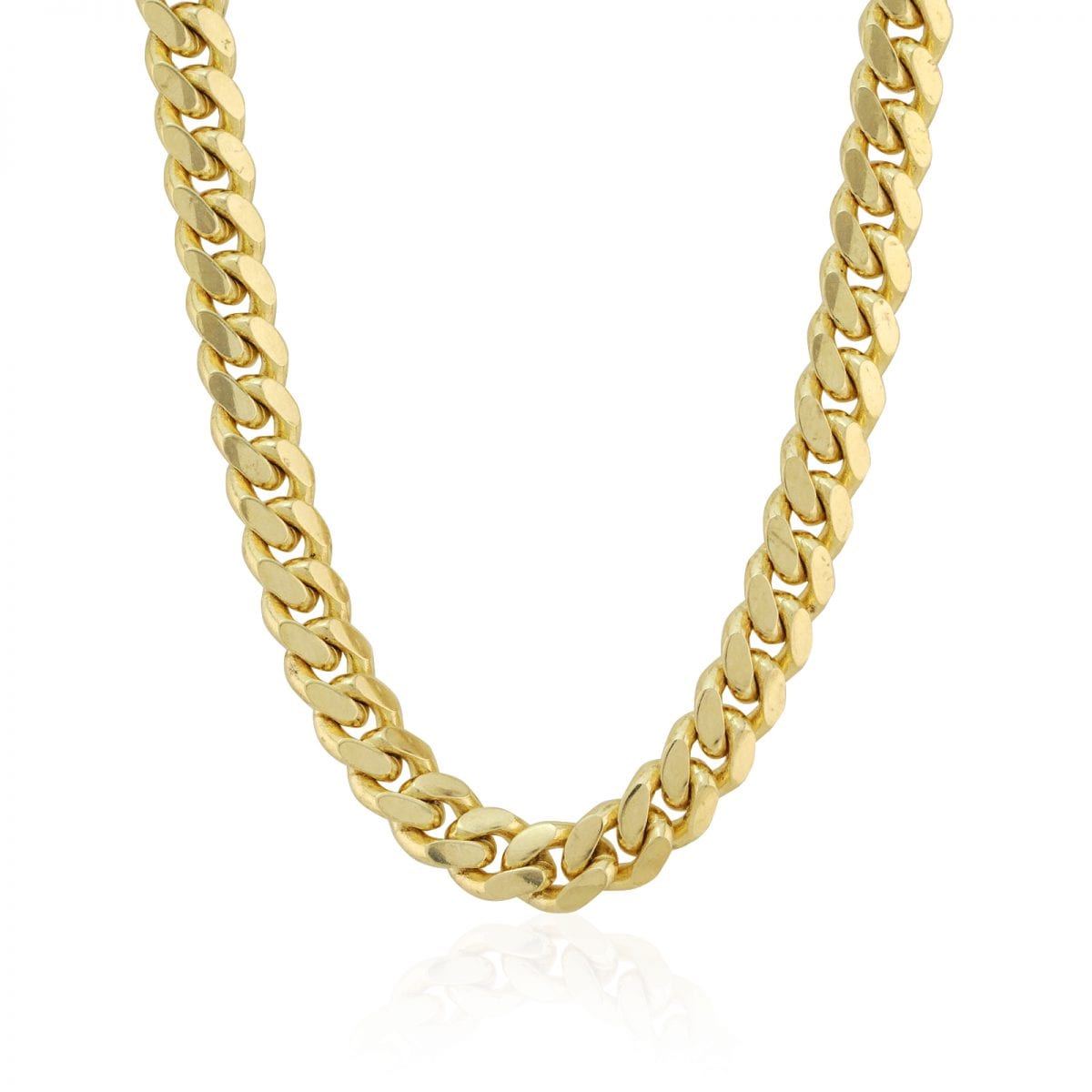 WJD Exclusives Solid 14k Yellow Gold 5mm Miami Cuban Chain 20″ 22″ 24″ 26″ 28″ 30″ Box Clasp – 26 Sale Coupon