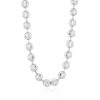 WJD Exclusives Solid 14k White Gold 5mm Moon Cut Ball Beaded Chain Necklace 20″-30″ – 30 Sale Coupon