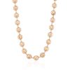 WJD Exclusives Solid 14k Rose Gold 5mm Moon Cut Ball Beaded Chain Necklace 30″ Sale Coupon