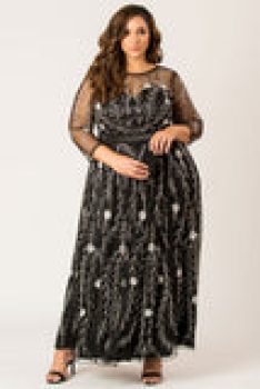 Curvegirl Dipping in enchantress maxi dress Sale Coupon