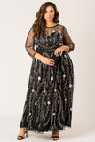 Curvegirl Dipping in enchantress maxi dress Sale Coupon